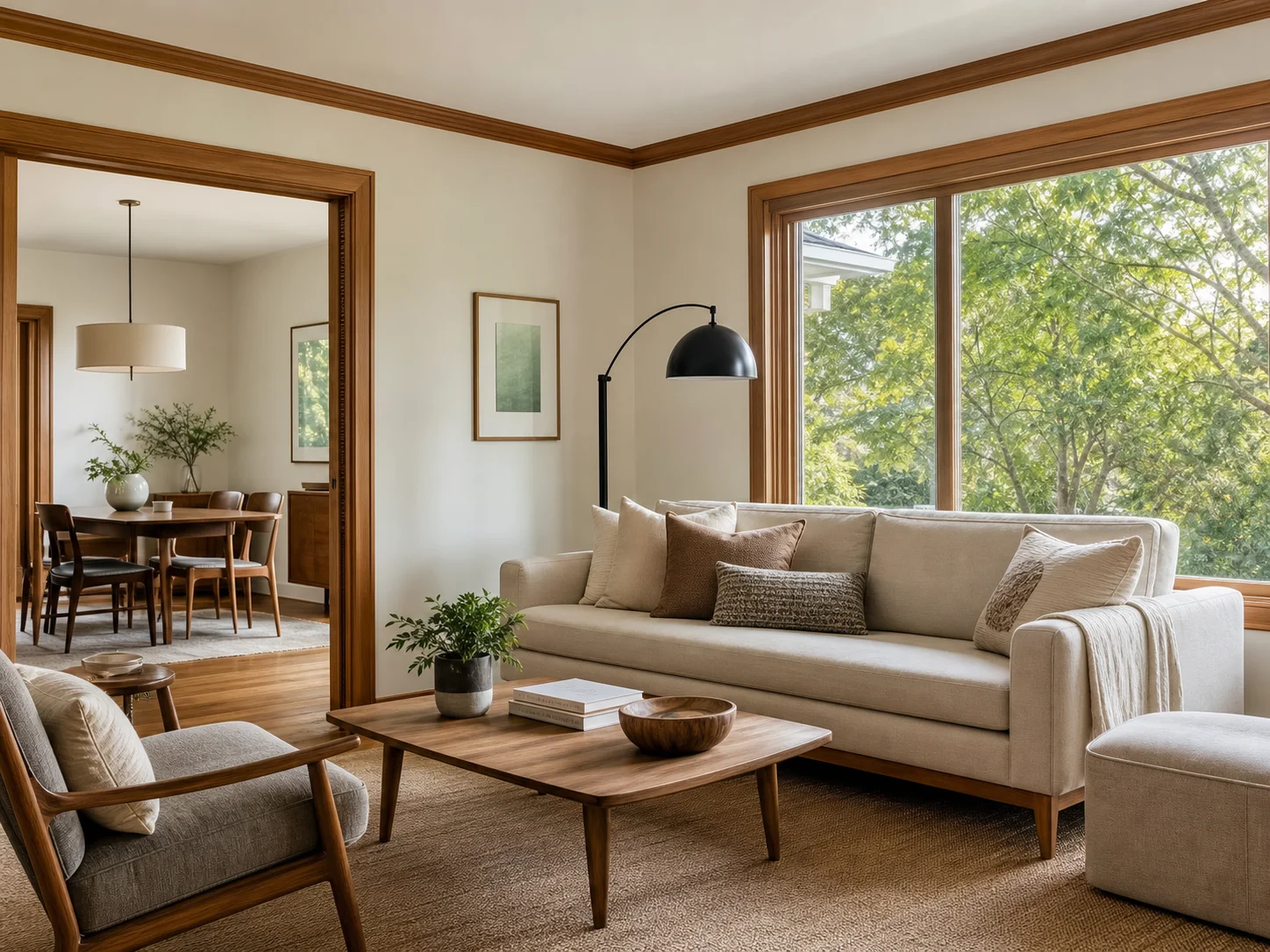 A bright, welcoming living room